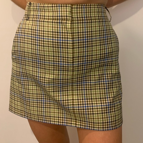 Tibi check skirt, never warn. Perfect for fall - Picture 2 of 4